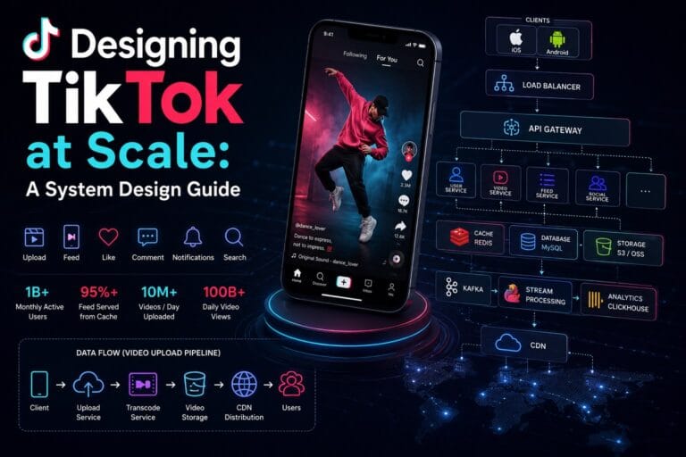 Designing TikTok : A System Design Guide for SDE3 & Staff Software Engineer Interviews